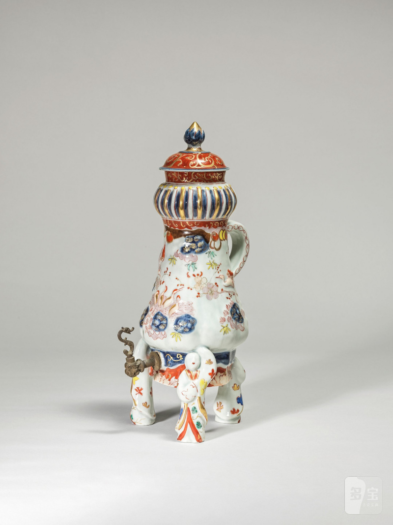 日本 江戸時代 十七/十八世紀 伊万里彩繪水盛 | FONTAINE TRIPODE COUVERTE EN PORCELAINE IMARI - 图8